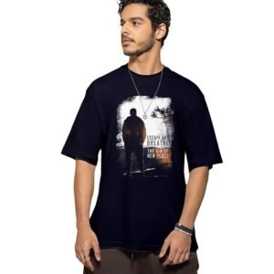 Bewakoof Men's Graphic Printed 100% Cotton T-Shirt - Oversized Fit